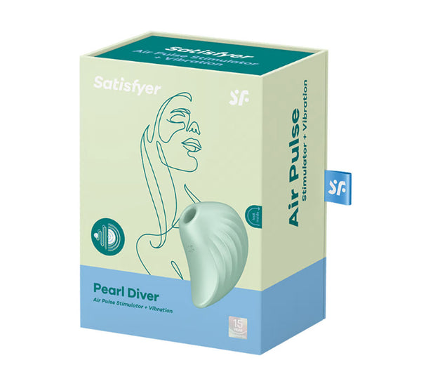 Satisfyer Pear Diver - Air Pulse Stimulator Plus  Vibration - Mint