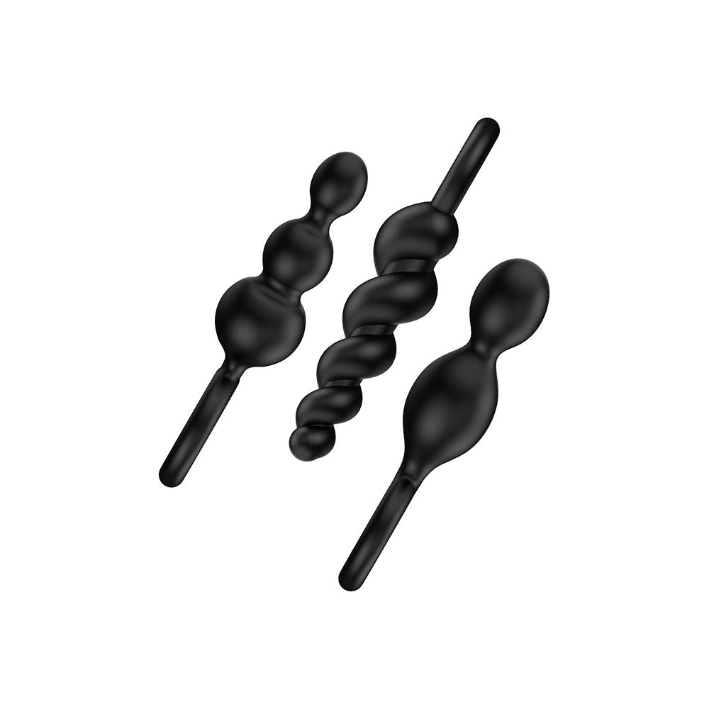 Satisfyer Plugs Set of 3 - Black