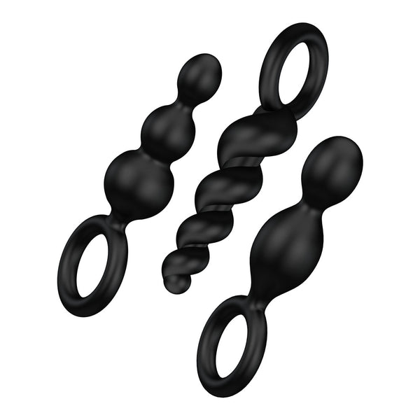 Satisfyer Plugs Set of 3 - Black