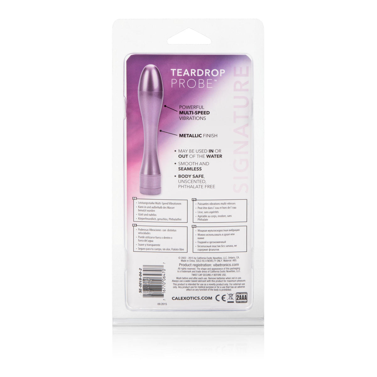 Water Missile Tear Drop Probe