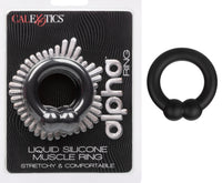 Alpha Liquid Silicone Muscle Ring - Black