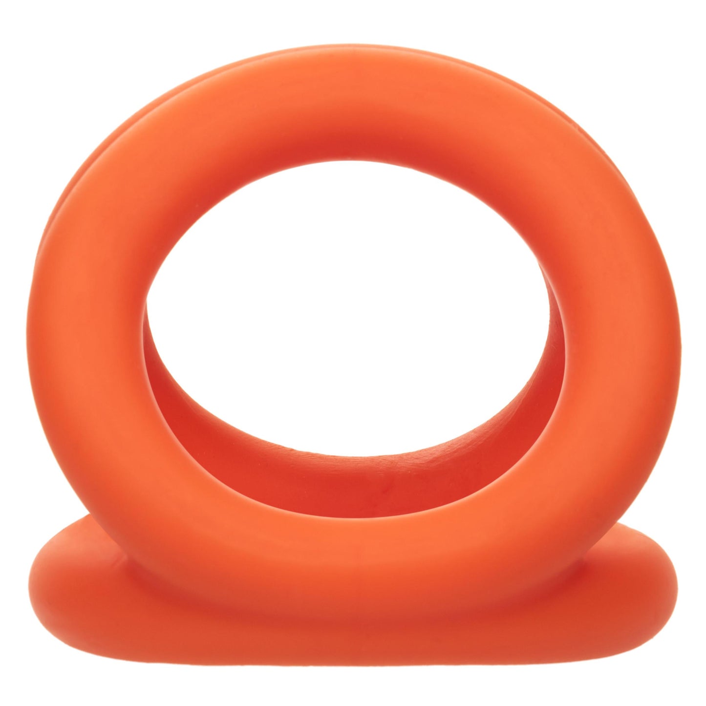 Alpha Liquid Silicone Tri-Ring - Orange  Orange