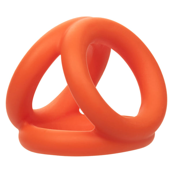 Alpha Liquid Silicone Tri-Ring - Orange  Orange