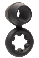 Alpha Liquid Silicone Dual Support Magnum Ring - Black