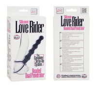 Silicone Love Rider Beaded Dual Penetrator.