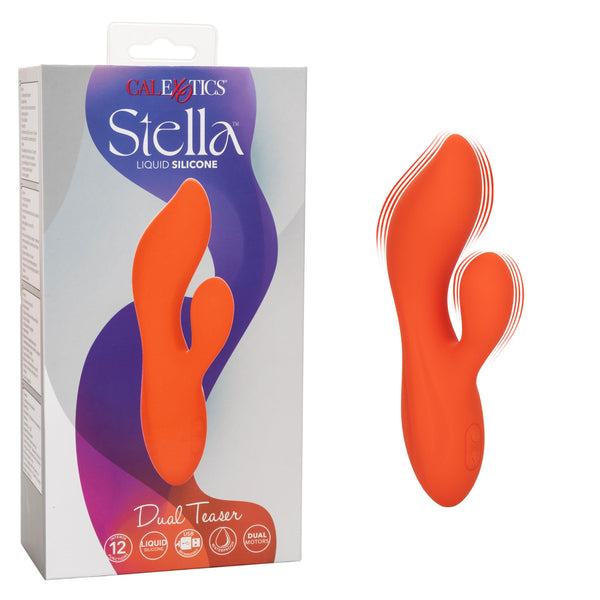 Stella Liquid Silicone Dual Teaser - Orange