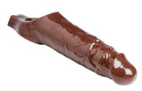 Really Ample Penis Enhancer Sheath - Brown