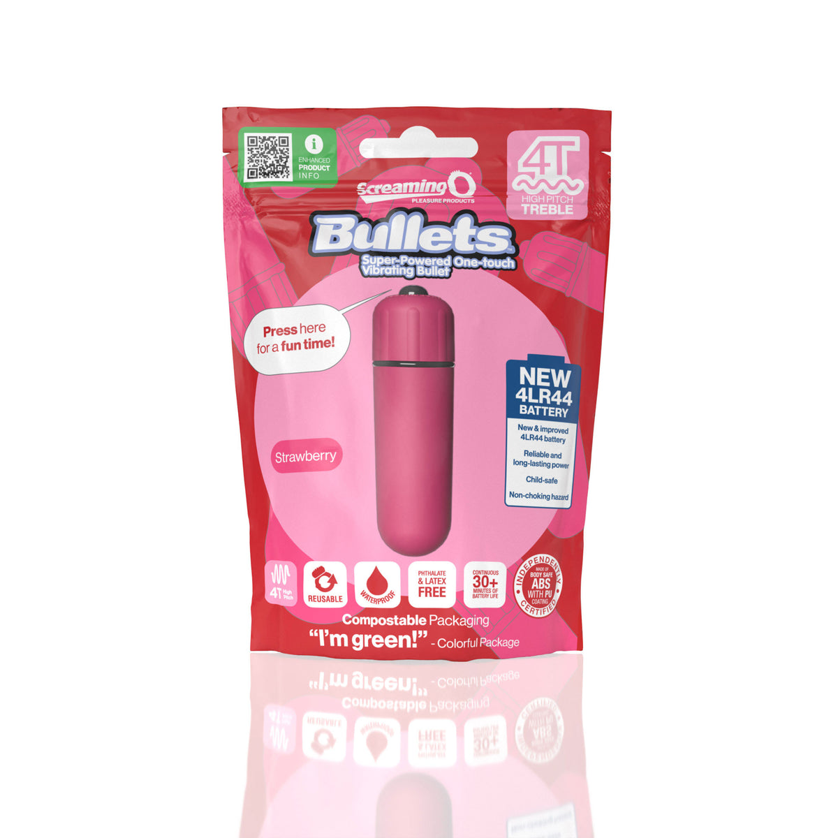 Screaming O 4t - Bullet - Super Powered One Touch Vibrating Bullet