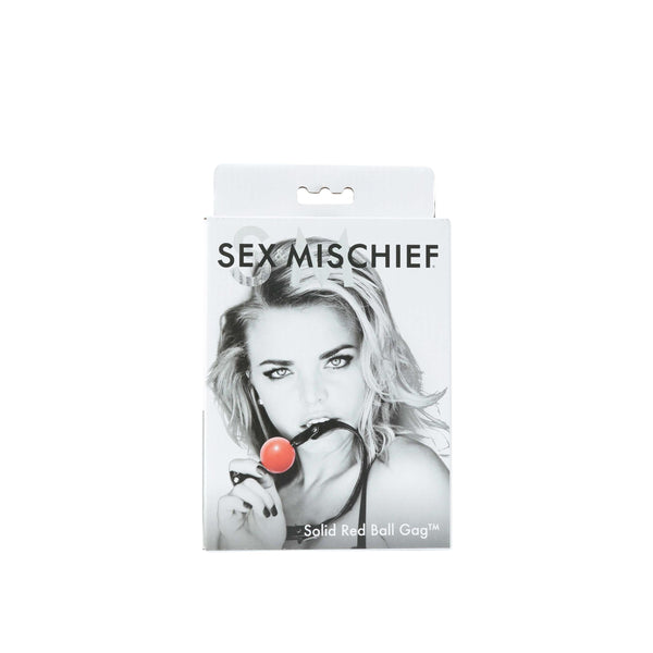 Sex and Mischief Solid Ball Gag - Red