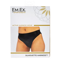 Em. Ex. Active Harness Wear Crotchless Silhouette - Black -