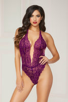 Floral Lace Teddy - One Size