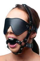 Blindfold Harness + Ball Gag