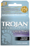 Trojan Sensitivity Ultra Thin Lubricated Condoms - Pack