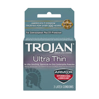 Trojan Ultra Thin Armor Spermicidal Condoms - 3 Pack