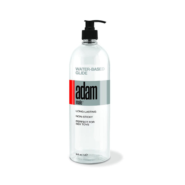 Adammale Water-Based Glide - 34 Fl. Oz.- 1005 ml