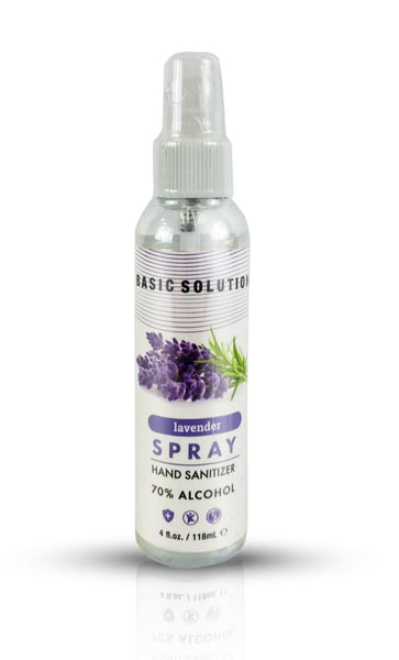 Basic Solutions Hand Sanitizer Spray - Lavender - 4 Oz.
