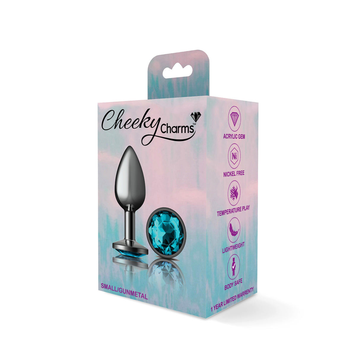 Cheeky Charms - Gunmetal Metal Butt Plug