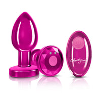 Cheeky Charms - Rechargeable Vibrating Metal Butt Plug With Remote Control