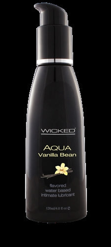 Aqua Vanilla Bean Flavored Water-Based Intimate Lubricant 2 Oz.