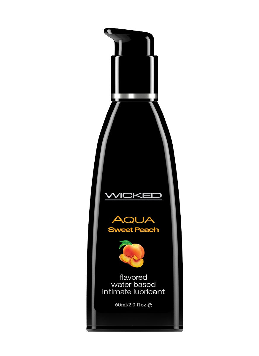 Aqua Sweet Peach Flavored Water Based Lubricant
