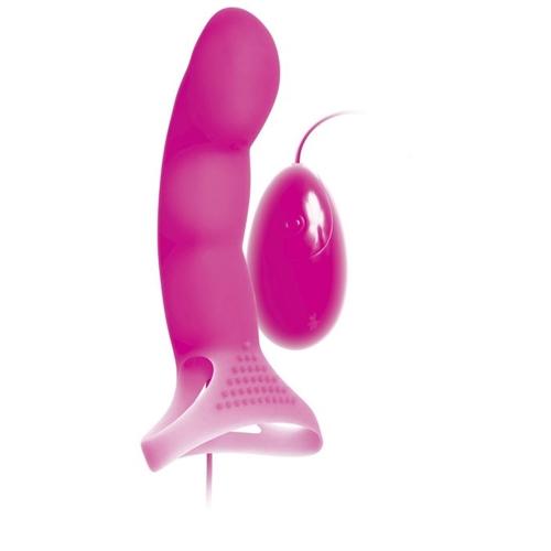 Adam and Eve Silicone G-Spot Touch Finger Vibrator - Pink