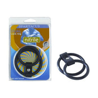 Nitrile Dual Cock Ring - Black