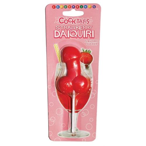 Strawberry Daquiri Cocktail Sucker