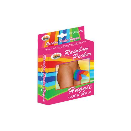 Rainbow Pecker Huggie Sock