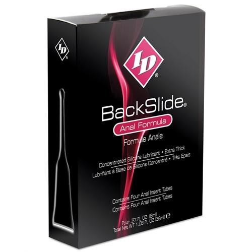 ID Backslide Silicone Lubricant 8ml Long Tube - 4pack