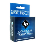 ID Extra Thin Condoms - 3 Pack