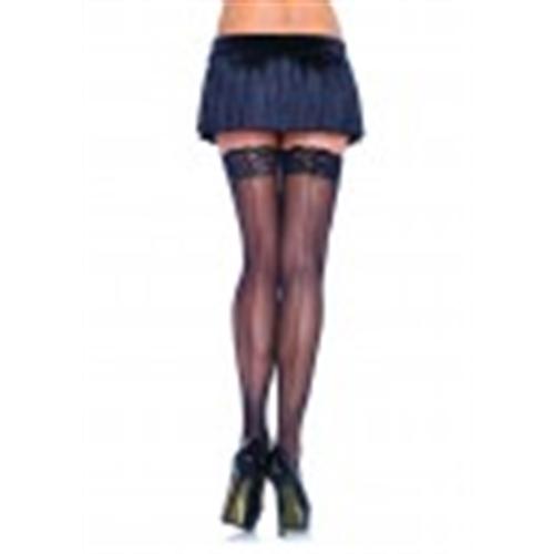Sheer Stockings With Backseam - Size