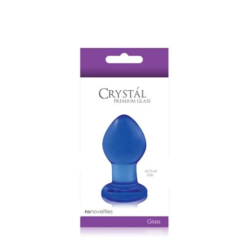 Crystal Premium Glass Plug - - Clear