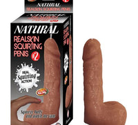 #2 Natural Realskin Squriting Penis - Brown