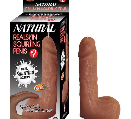 #2 Natural Realskin Squriting Penis - Brown