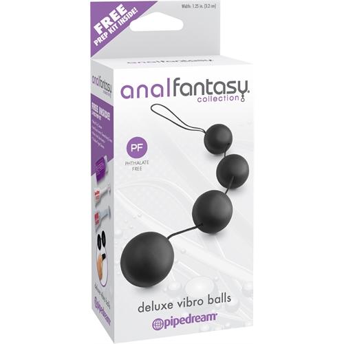 Anal Fantasy Collection Deluxe Vibro Balls - Black