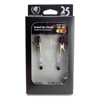 Beaded Clamps - Adjustable Broad Tip - Purple