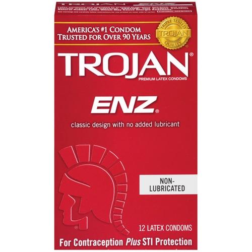 Trojan Enz Non-Lubricated Condoms - Pack