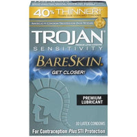 Trojan Sensitivity Bareskin Lubricated Condoms - Pack