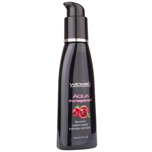 Aqua Pomegranate Flavored Water-Based Lubricant Oz.