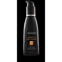 Aqua Salted Caramel Flavored Water-Based Intimate Lubricant 2 Oz.